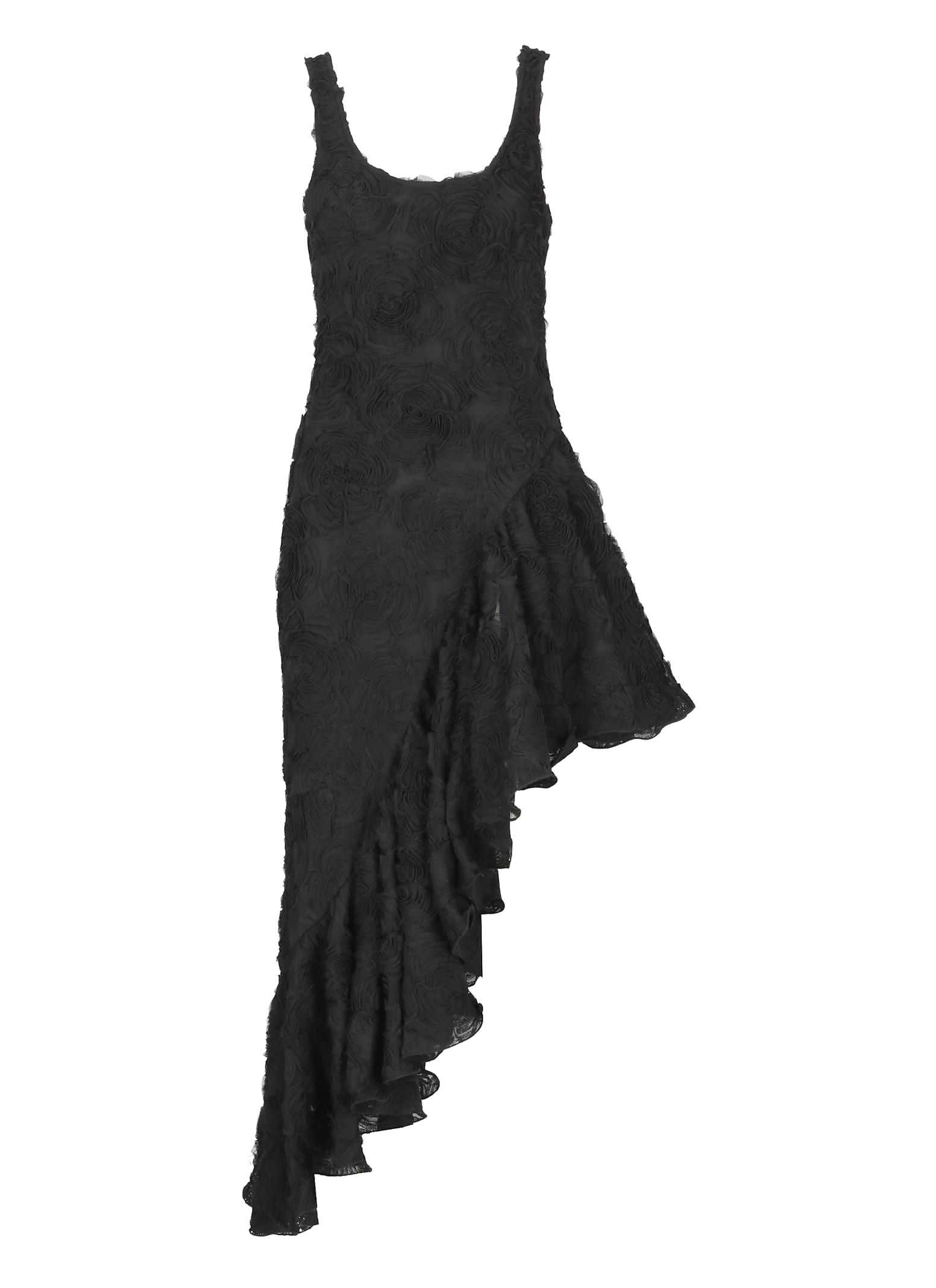Rotate by Birger Christensen Flower Mesh Ruffle Dress