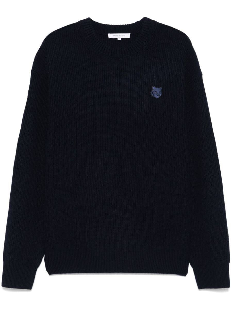 Maison Kitsuné Bold Fox Head Patch Comfort Ribbed Jumper Clothing