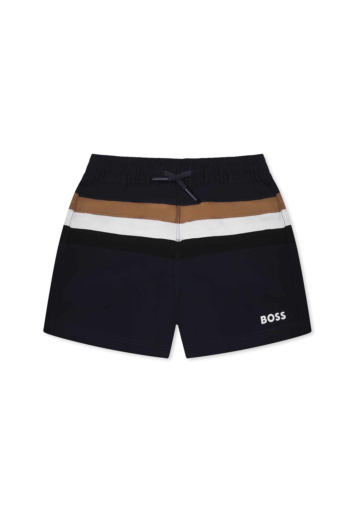 Hugo Boss Blue Swim Shorts For Bbay Boy With Logo