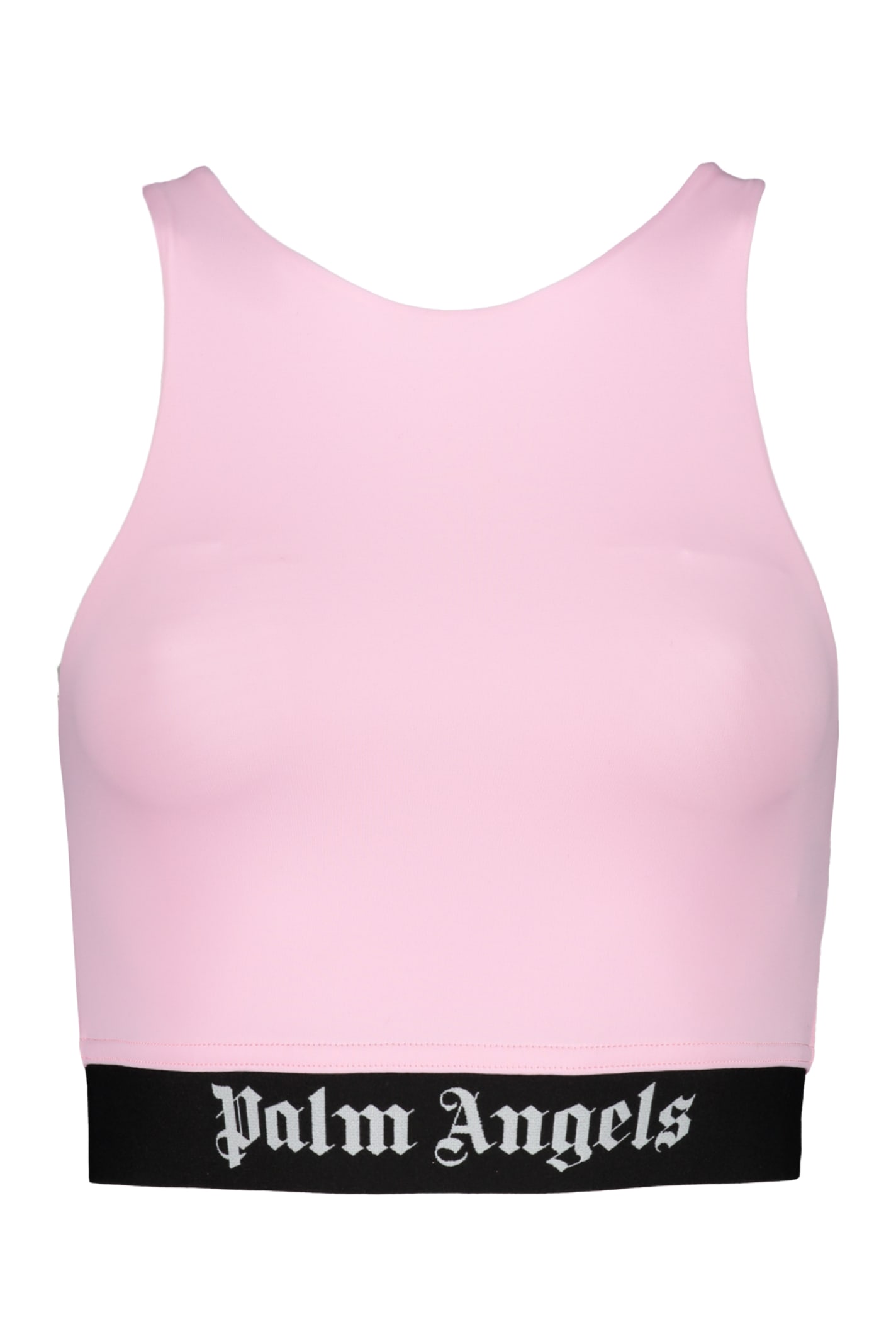 Palm Angels Crop-top With Logo