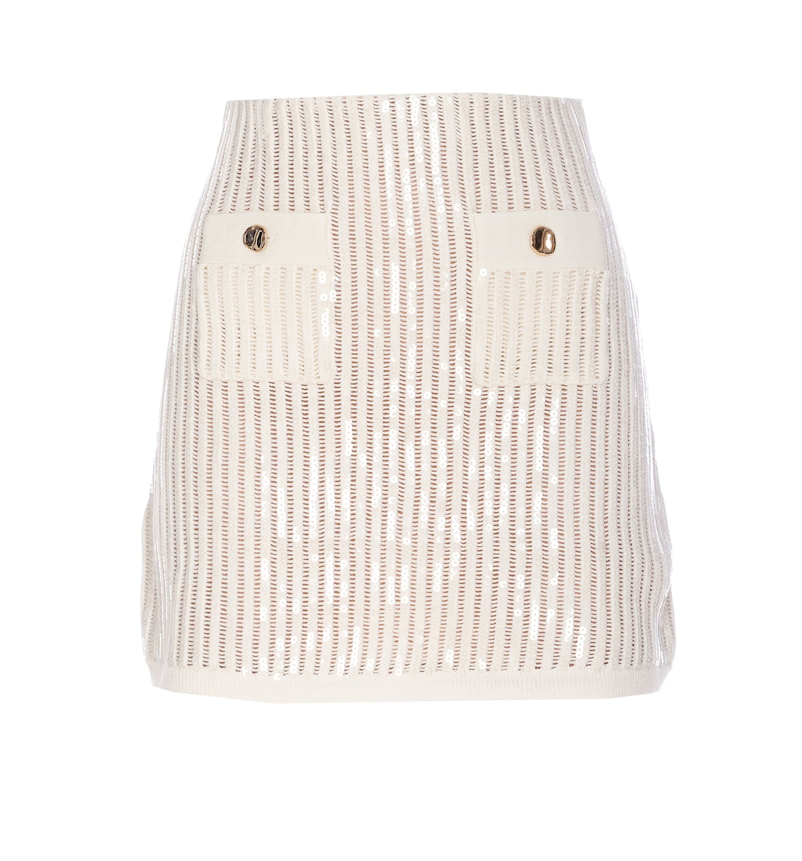self-portrait Sequins Mini Skirt
