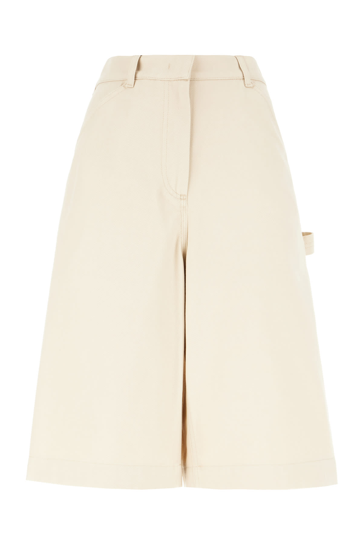 Weekend Max Mara Sand Cotton Bermuda Shorts