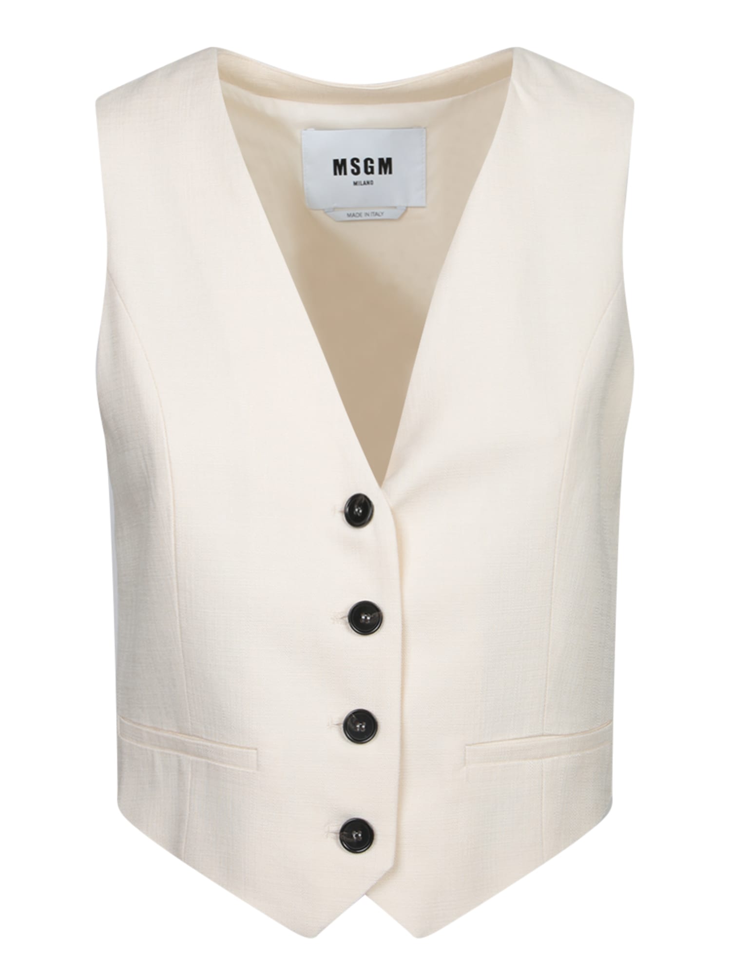 MSGM White Vest