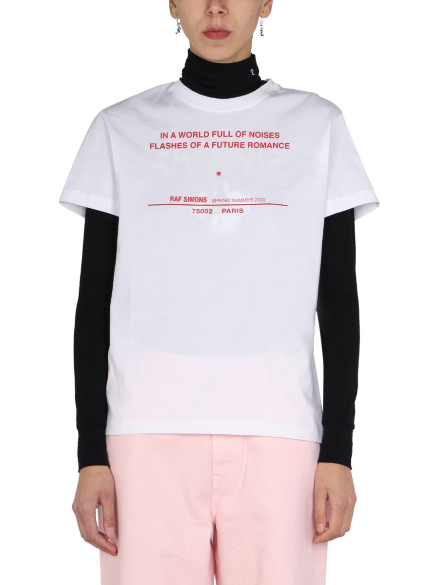 Raf Simons Logo Print T-shirt