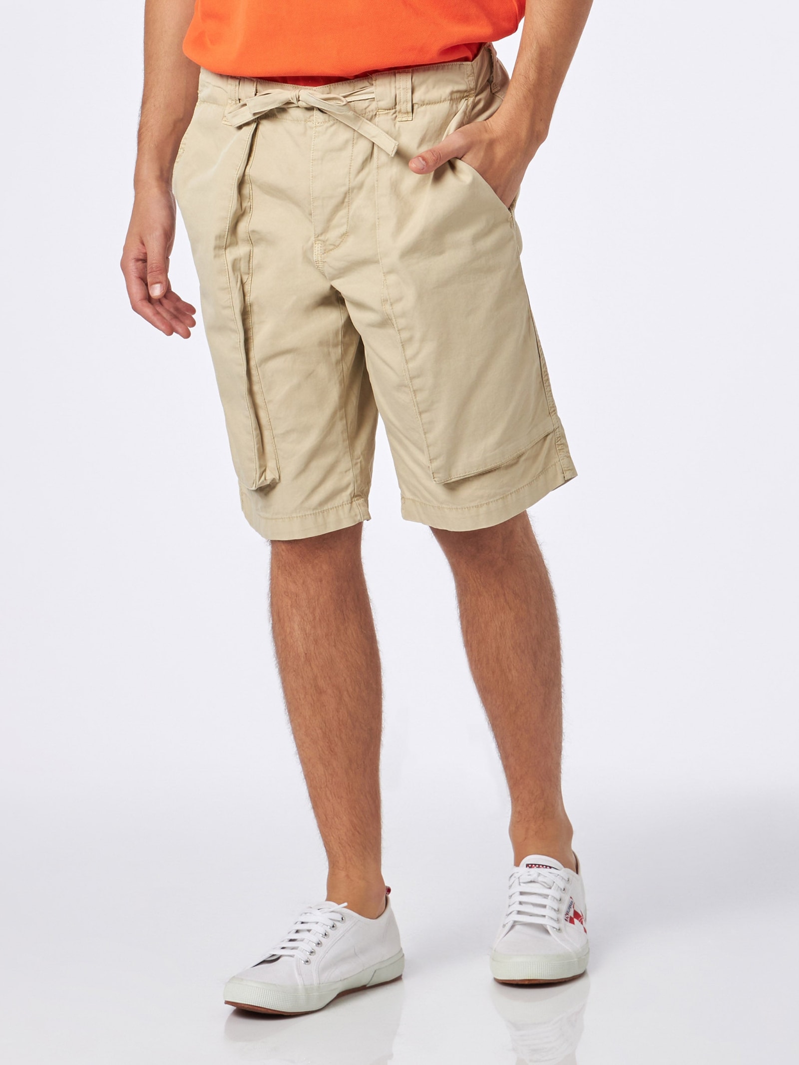 MC2 Saint Barth Man Beige Bermuda With Side Pockets