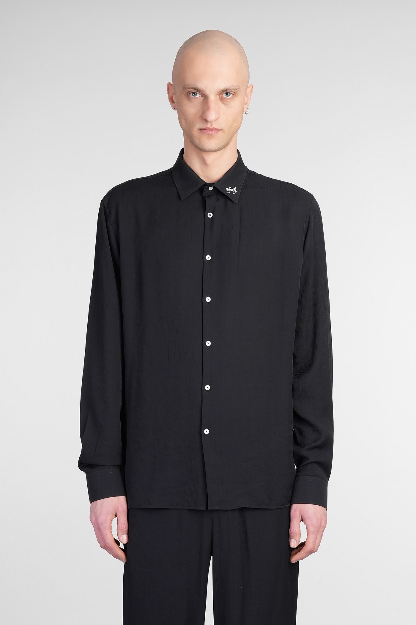 Family First Milano Shirt In Black Ramie