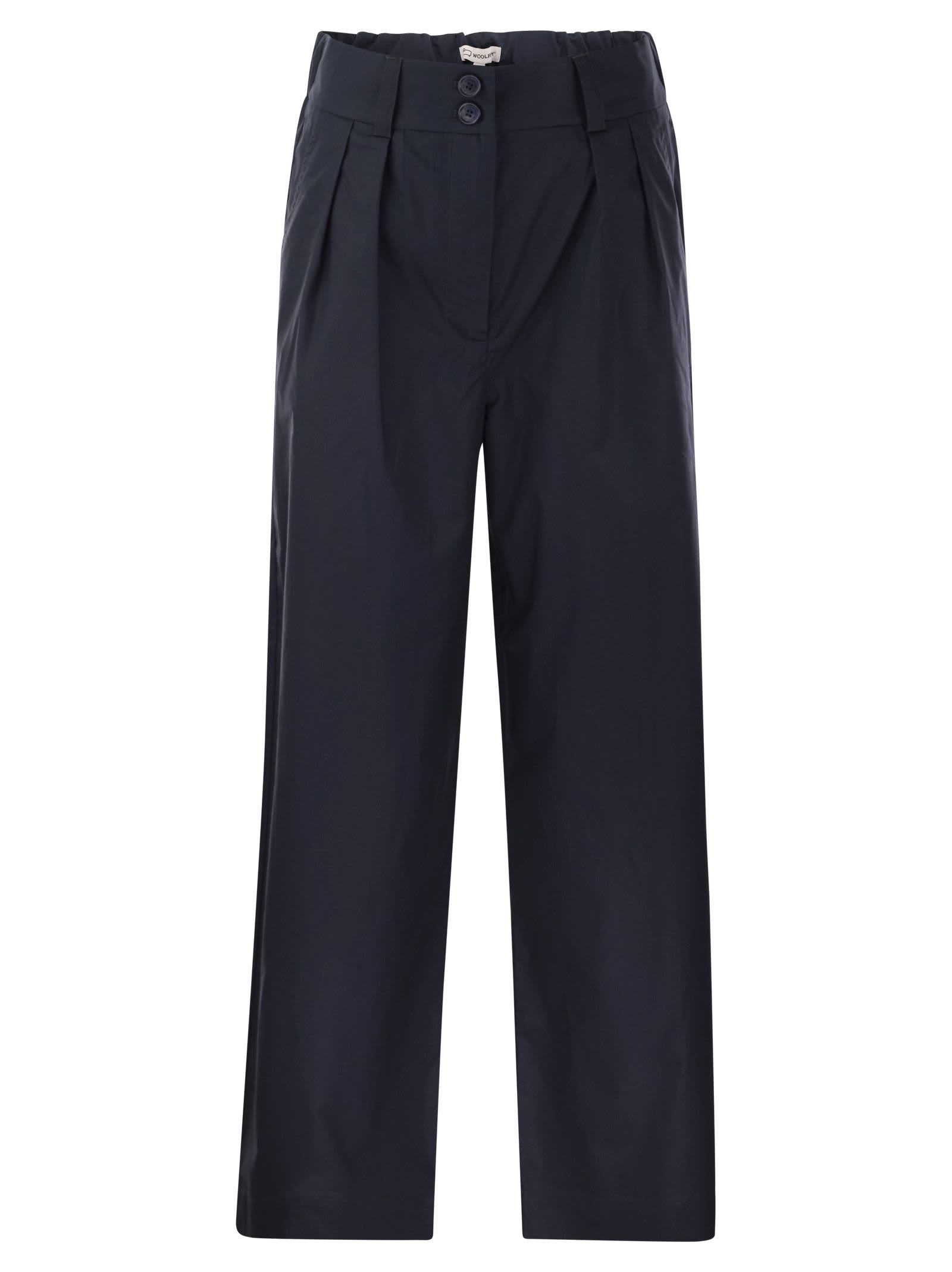 Woolrich Cotton Pleated Trousers
