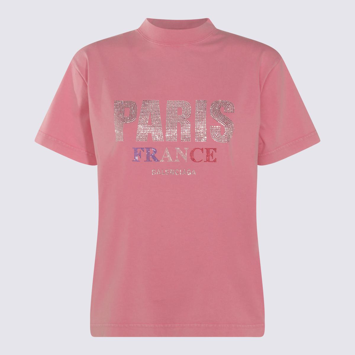 Balenciaga Pink Cotton T-Shirt
