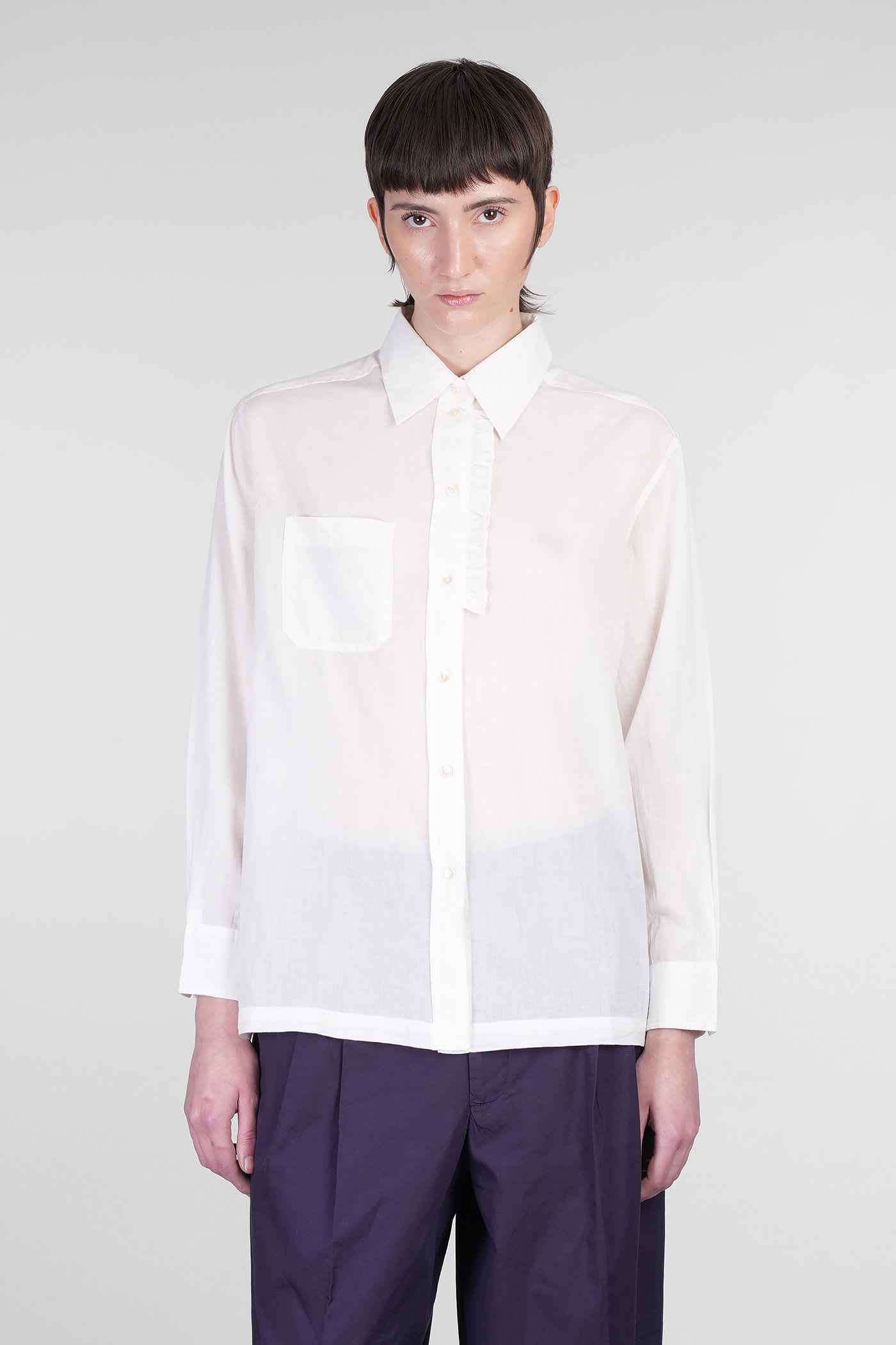 Antik Batik Angelo Shirt In White Cotton
