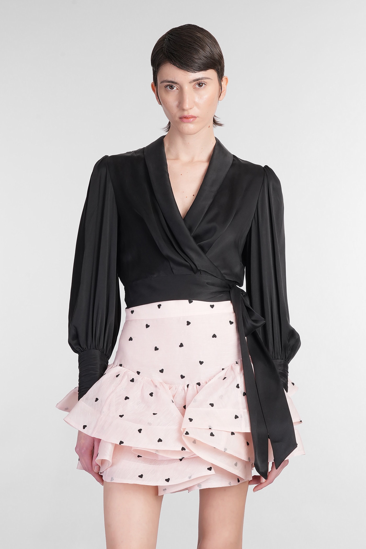 Zimmermann Topwear In Black Silk