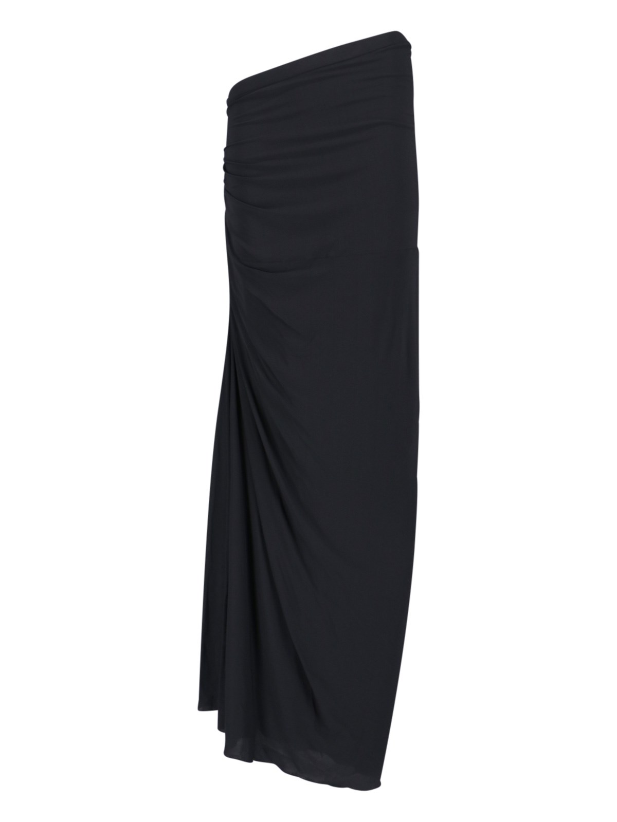 Alaïa Draped Maxi Viscose Skirt