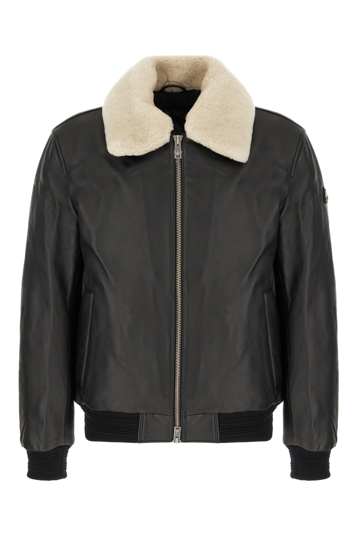 Moose Knuckles Black Synthetic Leather Jacket