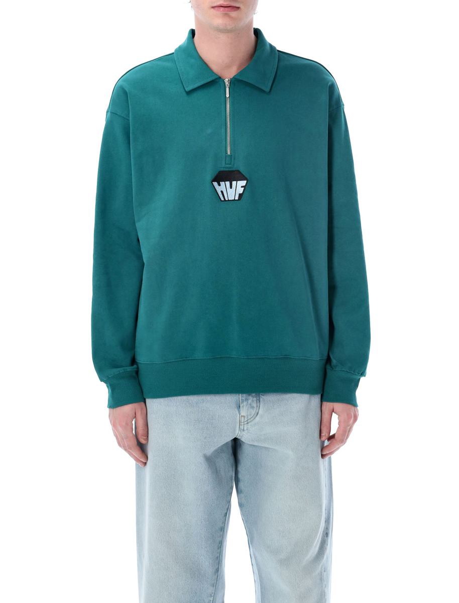 Huf Big Block ¼ Zip French Terry