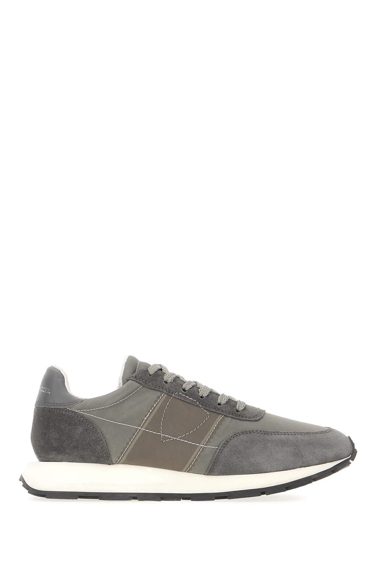 Philippe Model Grey Suede And Nylon Tour Low Sneakers