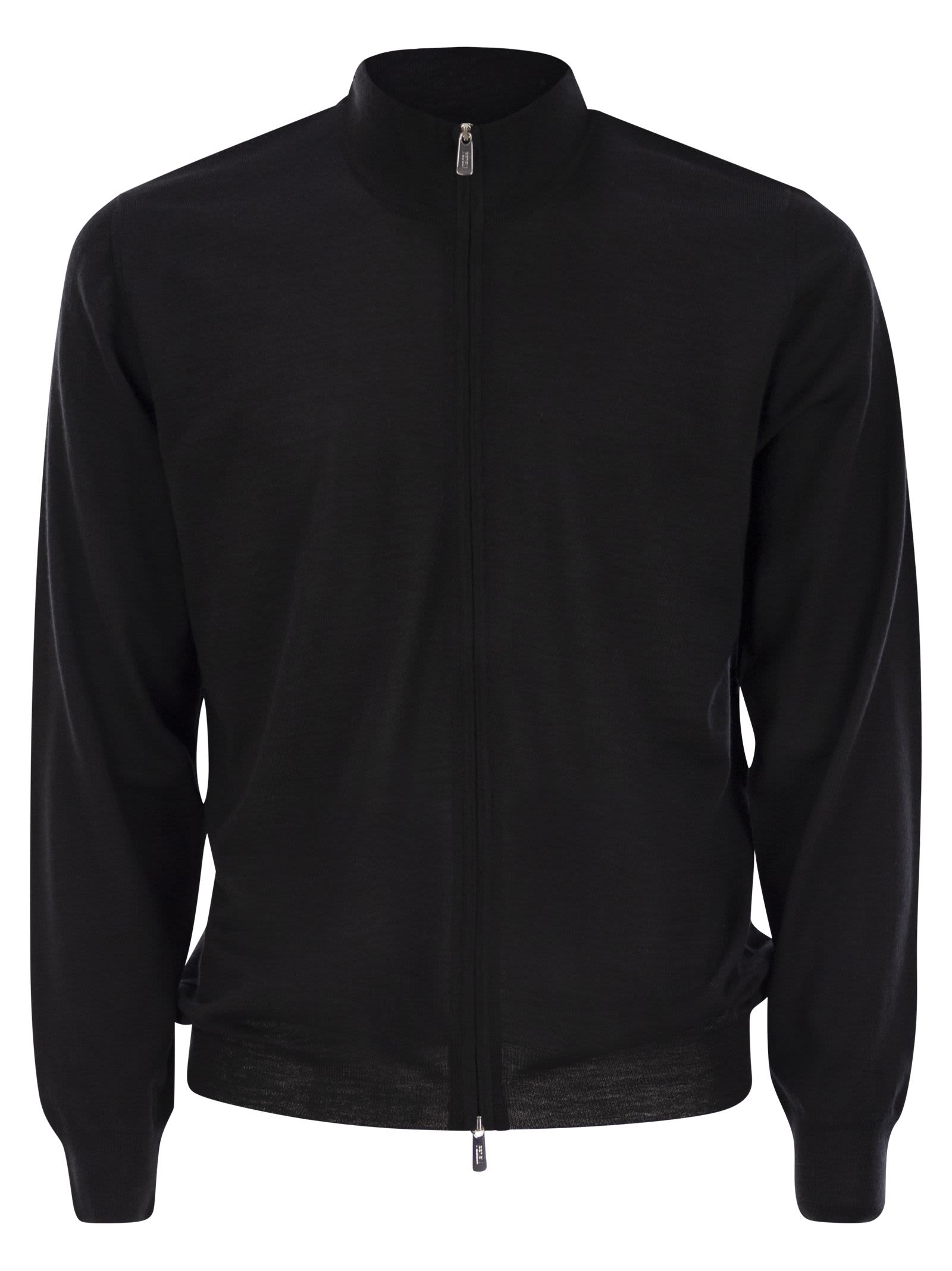 Fedeli Favonio - Virgin Wool Sweater With Full Zipper