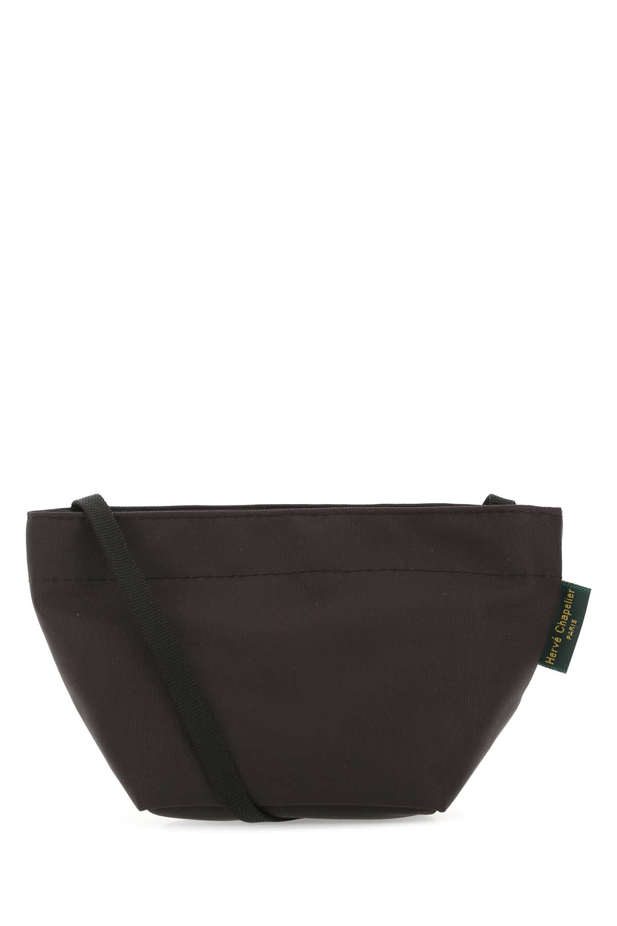 Hervè Chapelier Brown Canvas Crossbody Bag