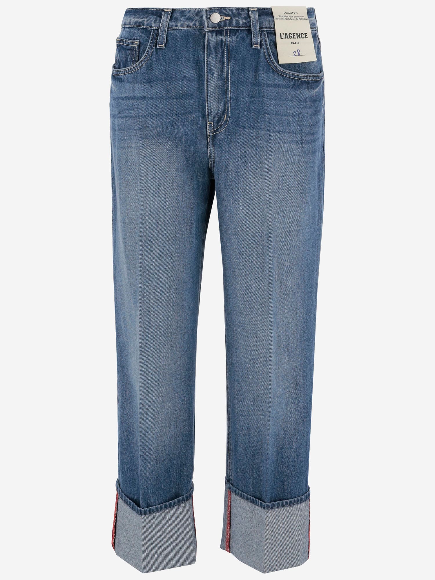 L'Agence Denim Jeans With Lapels
