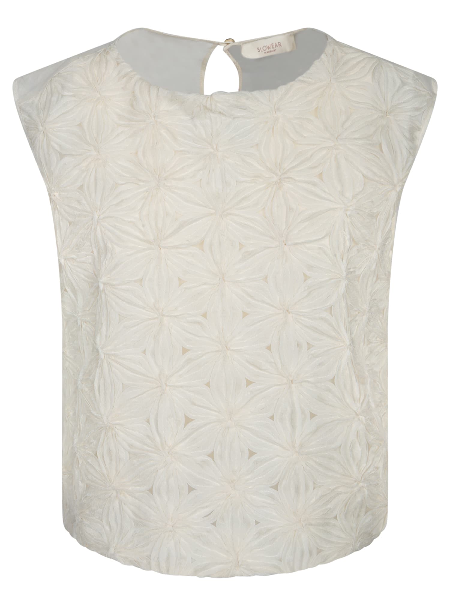 Incotex Ivory Floral Top