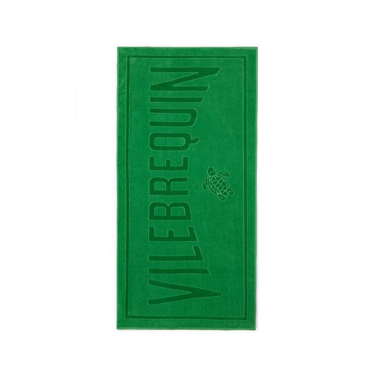Vilebrequin Solid Organic Cotton Beach Towel - Sand - Green - Size OSFA
