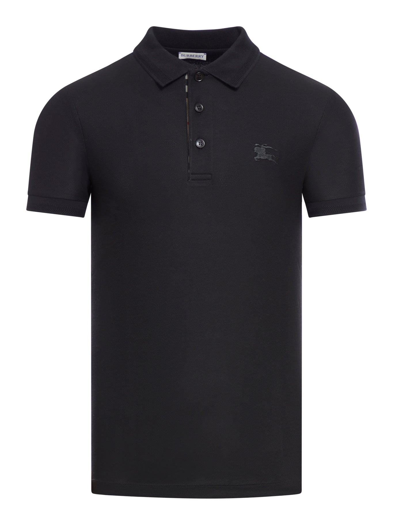 COTTON POLO SHIRT WITH EMBROIDERED EKD LOGO - Burberry - Man