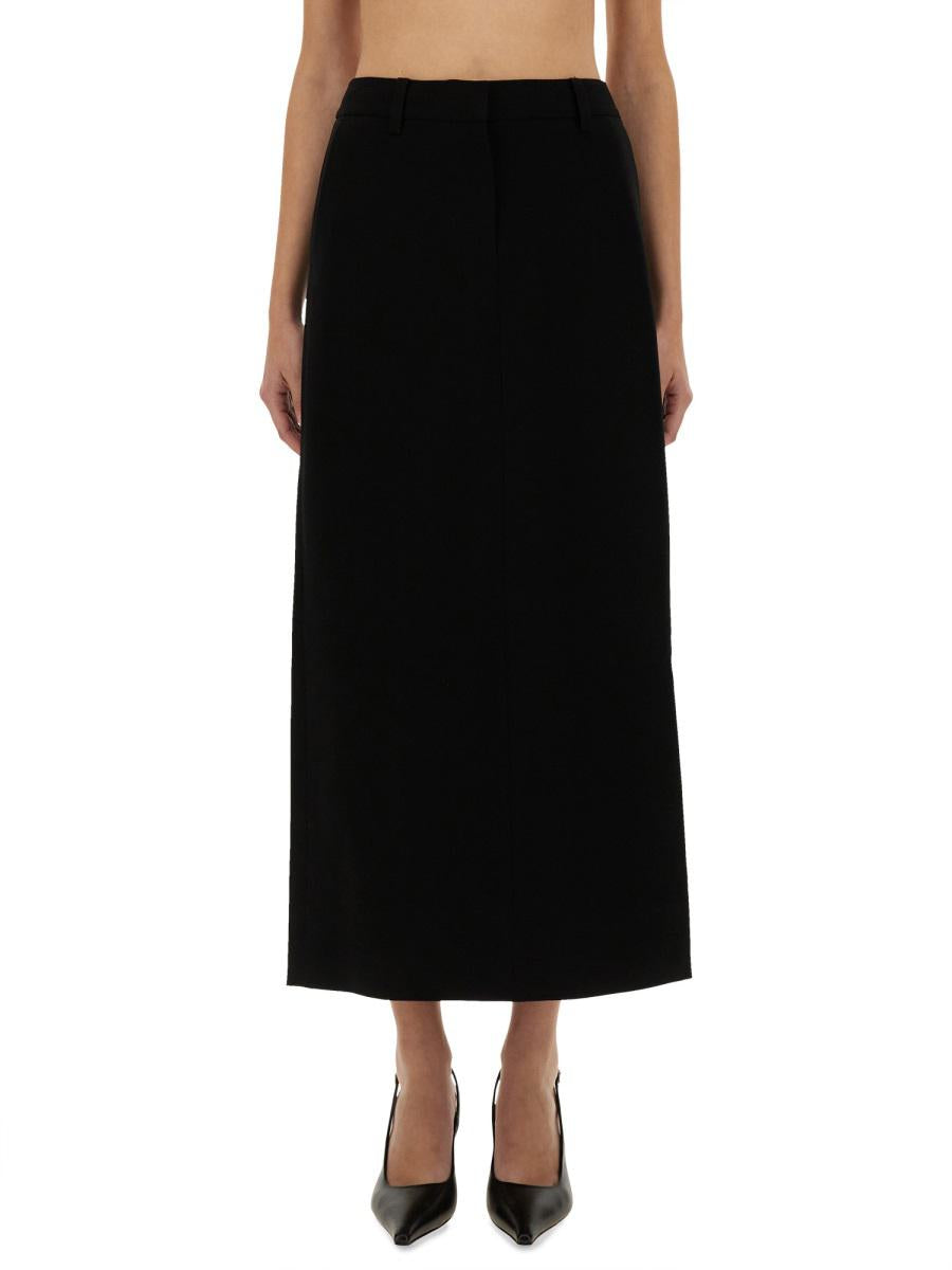Michael Kors Textured Crepe Maxi Skirt
