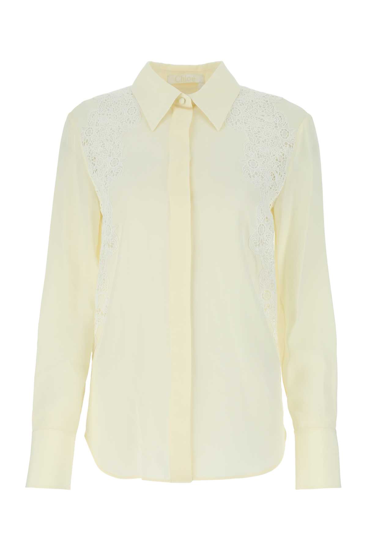 Chloé Ivory Crepe Shirt