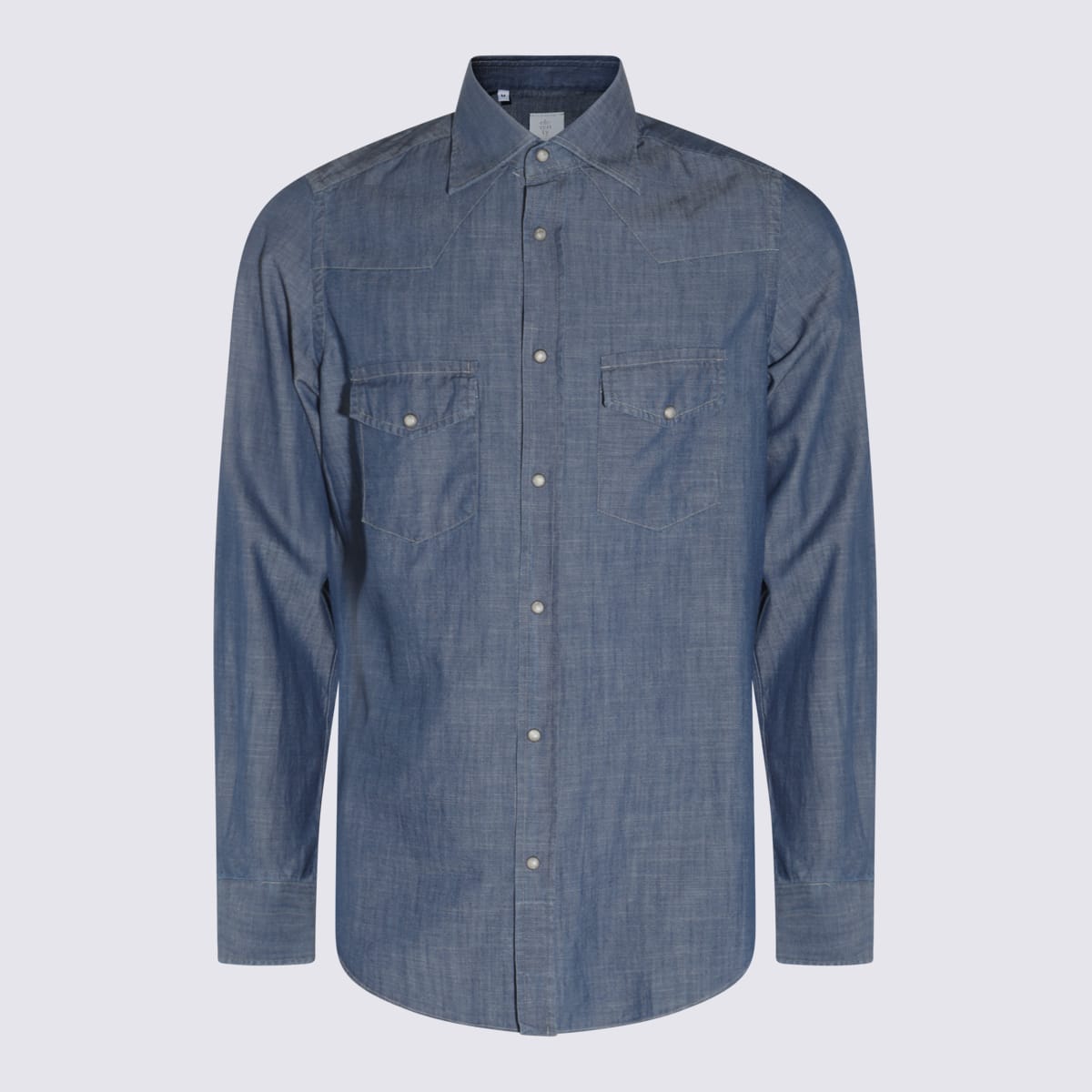 Eleventy Navy Cotton Shirt