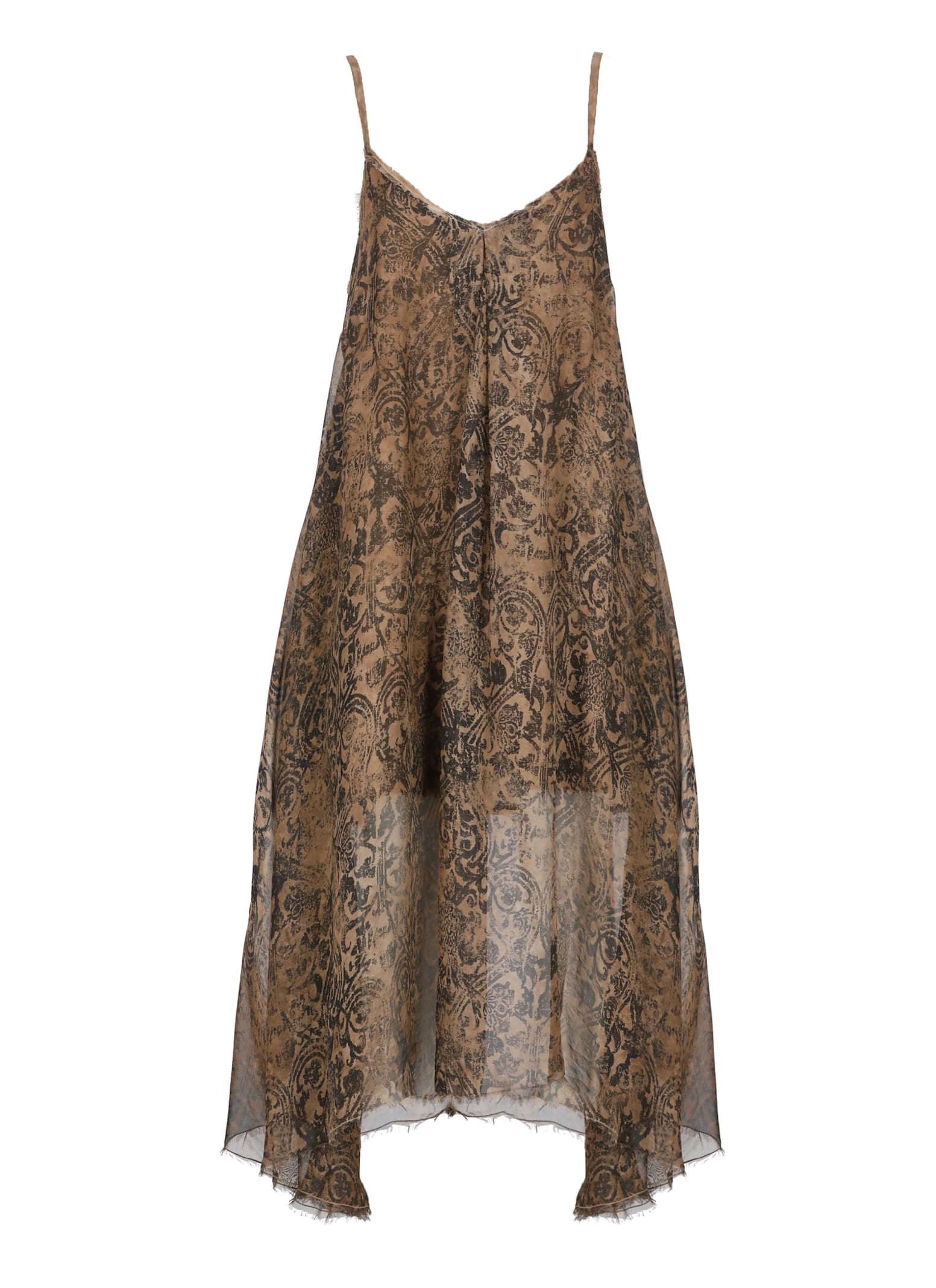 Sanctamuerte Viscose And Silk Dress