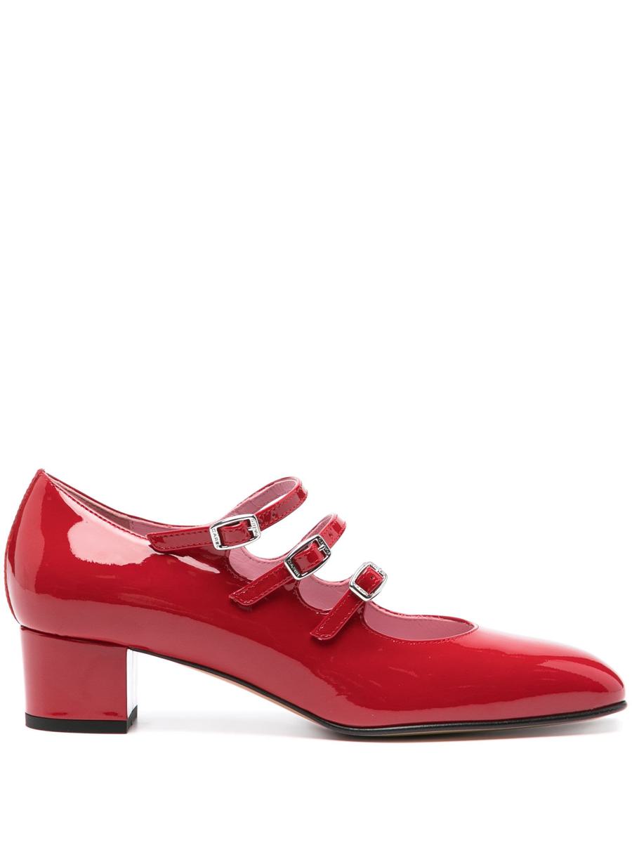 Carel Paris Red Patent Leather Mary Jane Shoes
