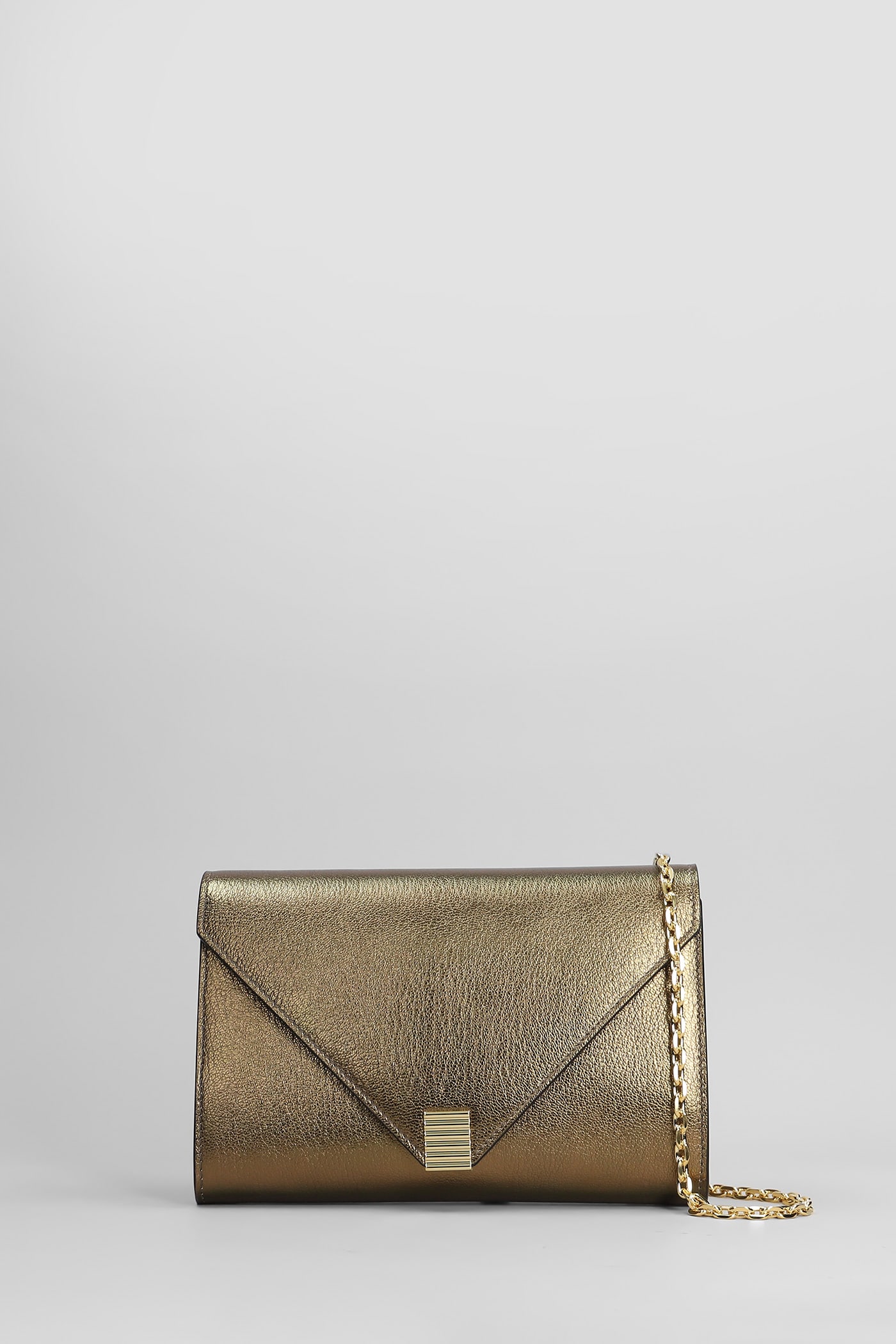 Lanvin Concerto Wallet Clutch In Bronze Leather