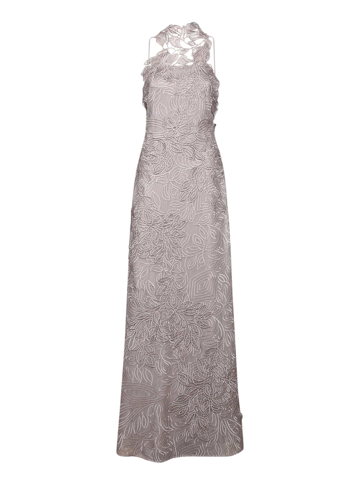 Alberta Ferretti Guipure-lace Sleeveless Maxi Dress