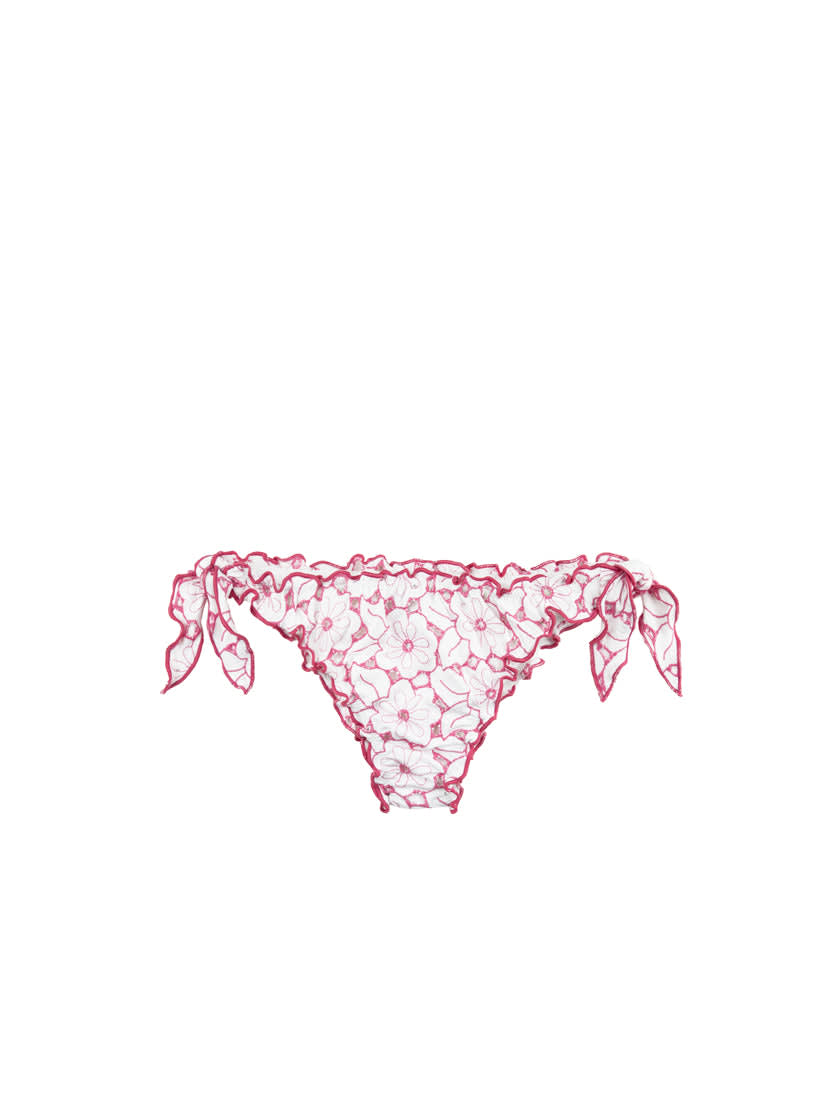MC2 Saint Barth Pink Floral Lace Slip