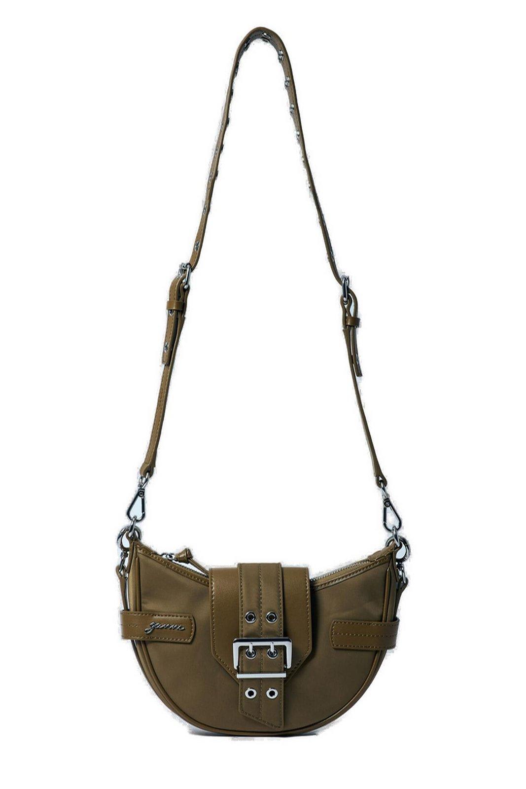 Ganni Half-moon Shape Small Bucky Crossbody Bag