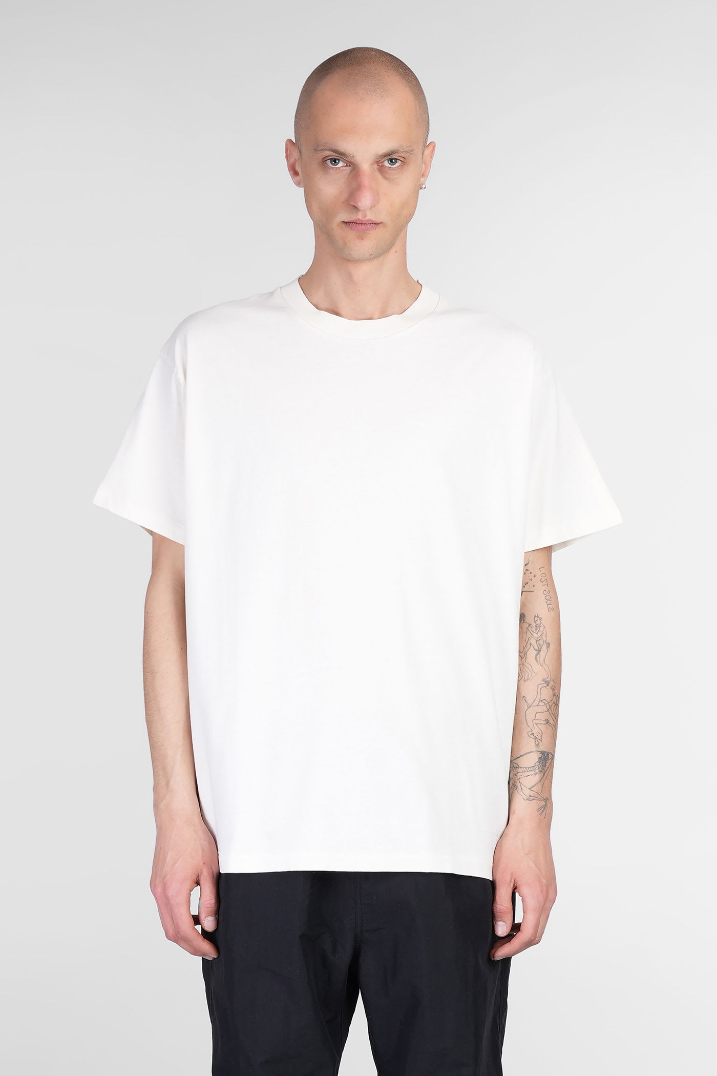 John Elliott T-shirt In Beige Cotton