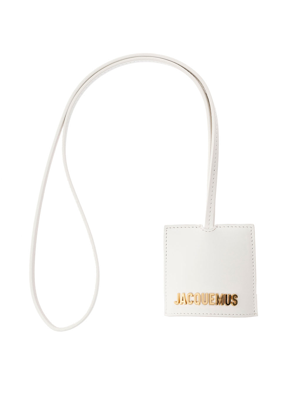 Jacquemus Le Porte Cle Bagage Key-chain With Logo Lettering In Smooth Leather Man