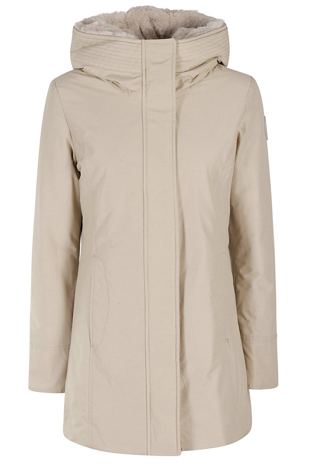 Woolrich Logo-patch Zip-up Padded Coat