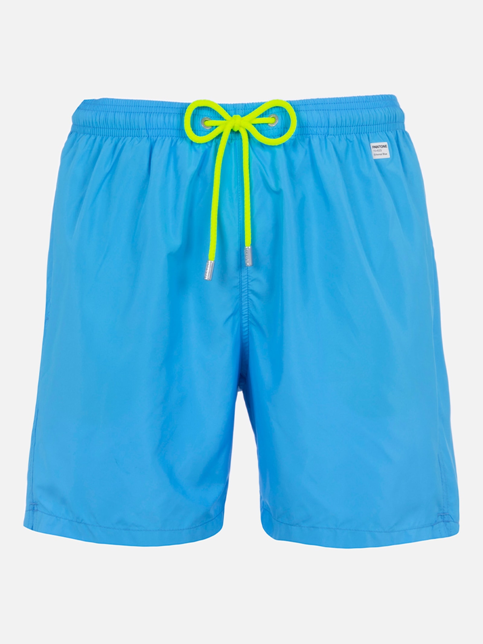 MC2 Saint Barth Man Lightweight Fabric Aqua Blue Swim Shorts Lighting Pantone Pantone Special Edition
