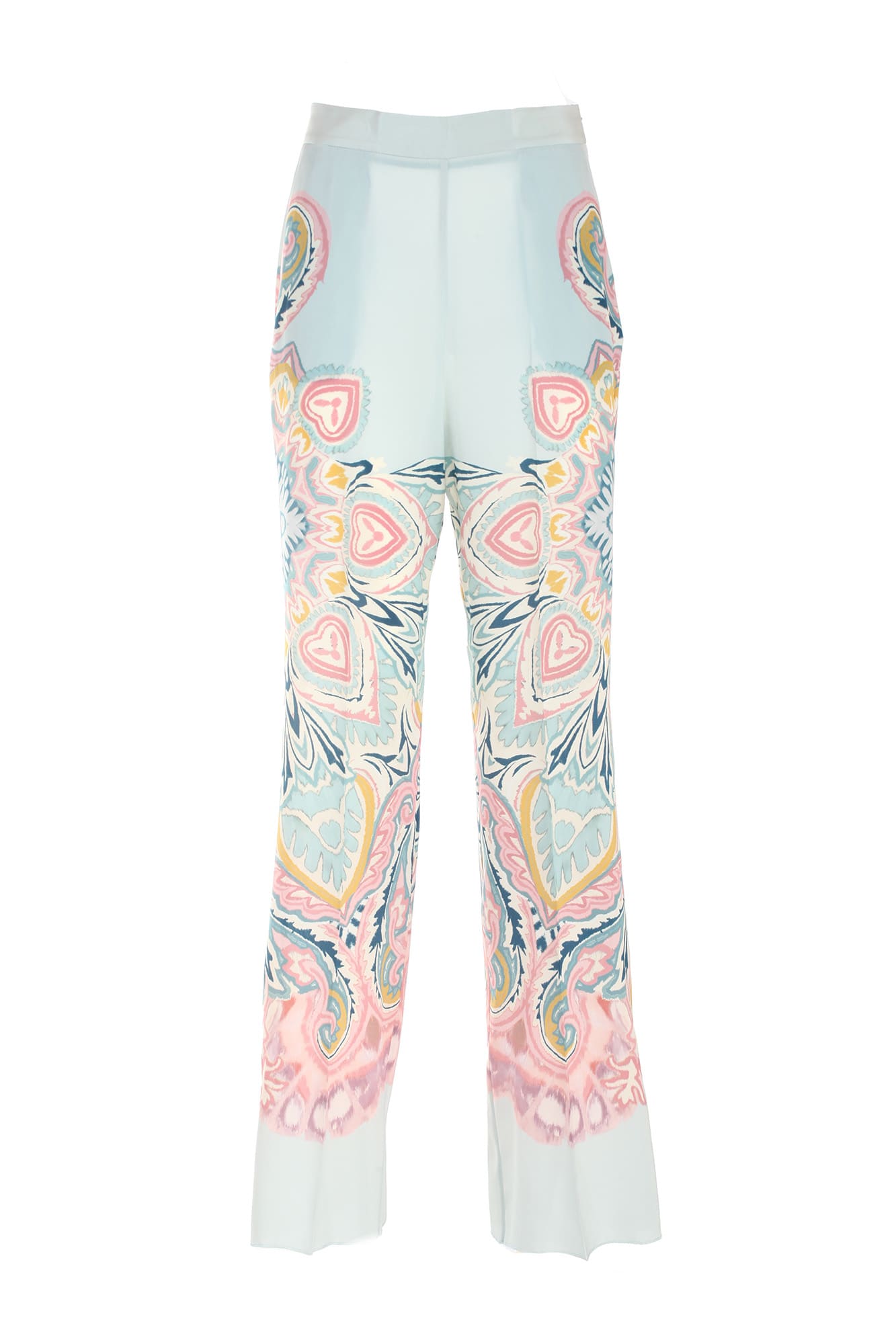 Etro Printed Silk Trousers