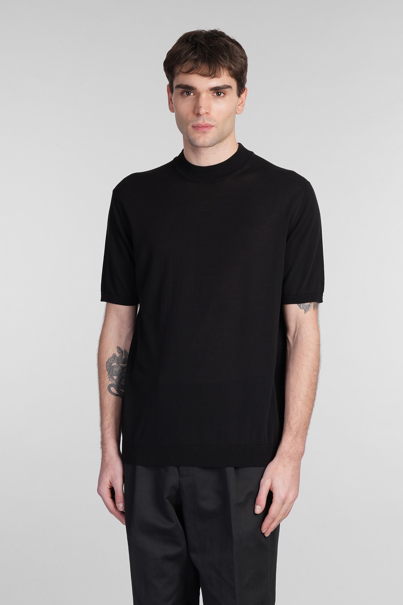Roberto Collina T-shirt In Black Cotton