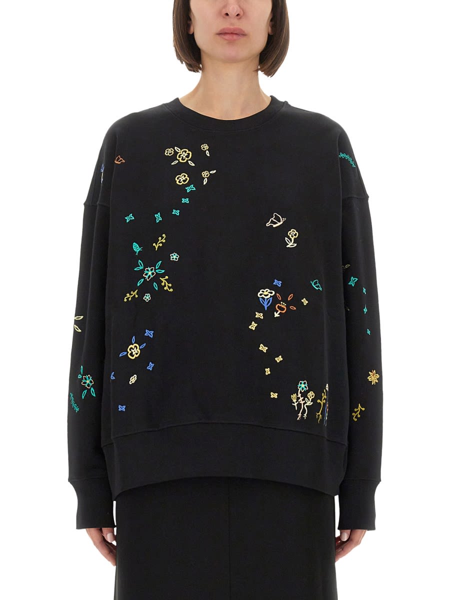 PS by Paul Smith Sweatshirt With floral Embroidery