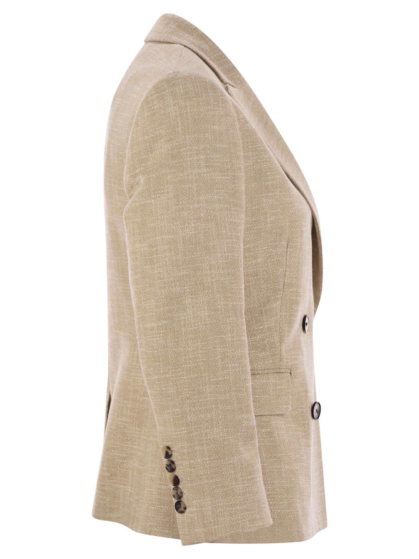 Saulina Milano Antonella - Double-breasted Cotton Blend Jacket