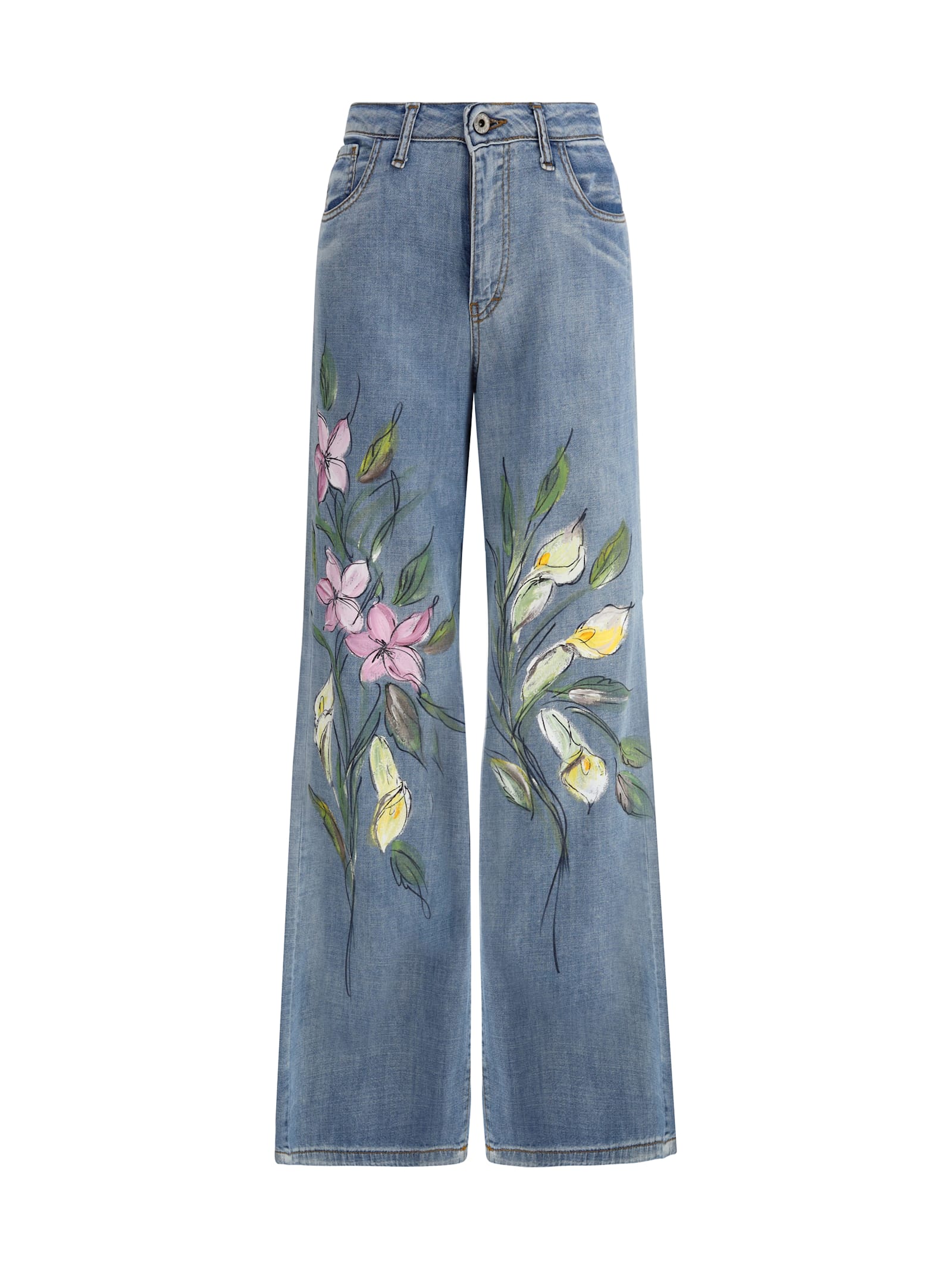 Ella Floral Print Jeans