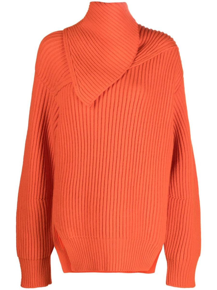 Jil Sander 长袖丝巾领开衫