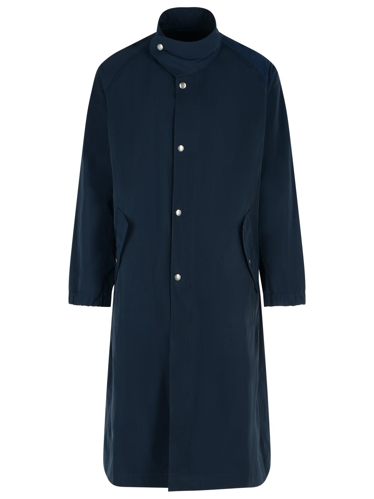 Dries Van Noten rannon Navy Polyester Coat