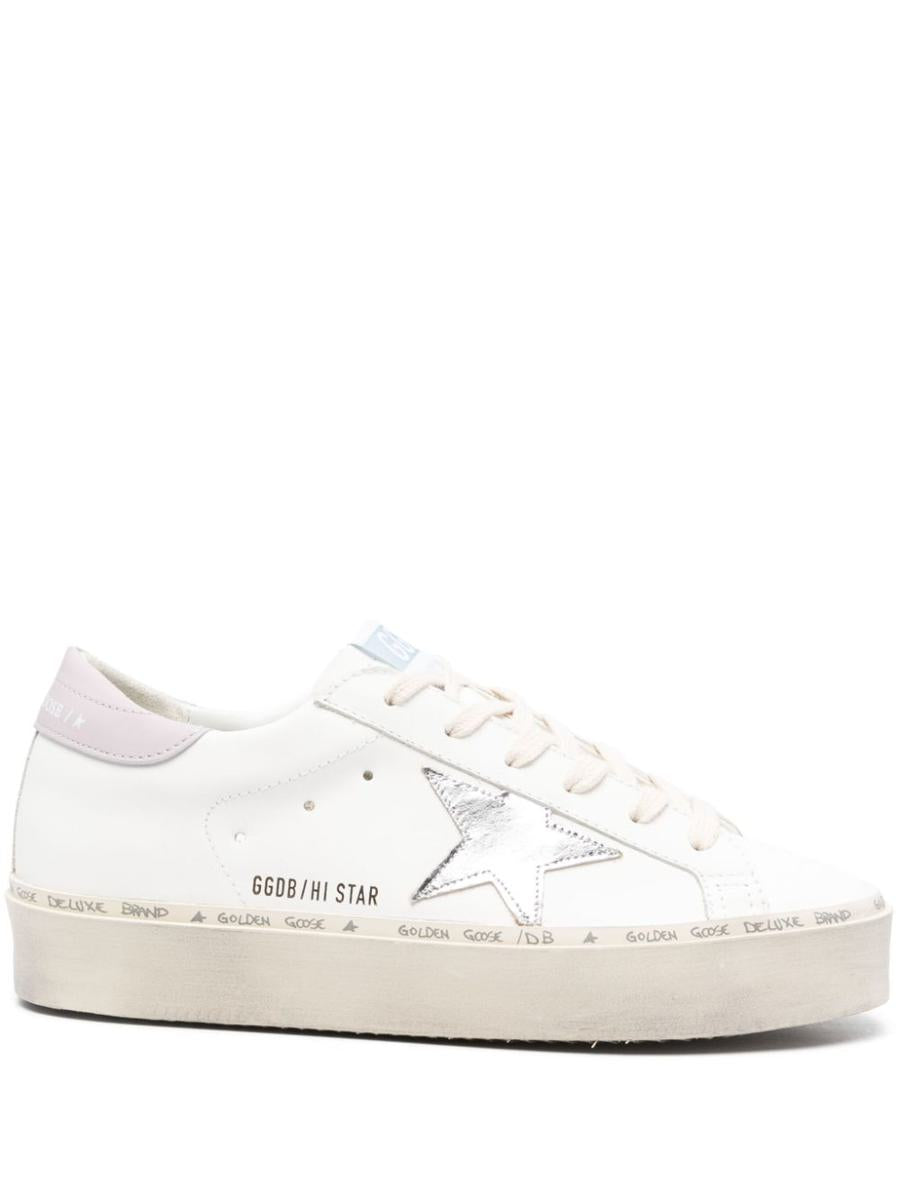 Golden Goose Hi Star Leather Sneakers