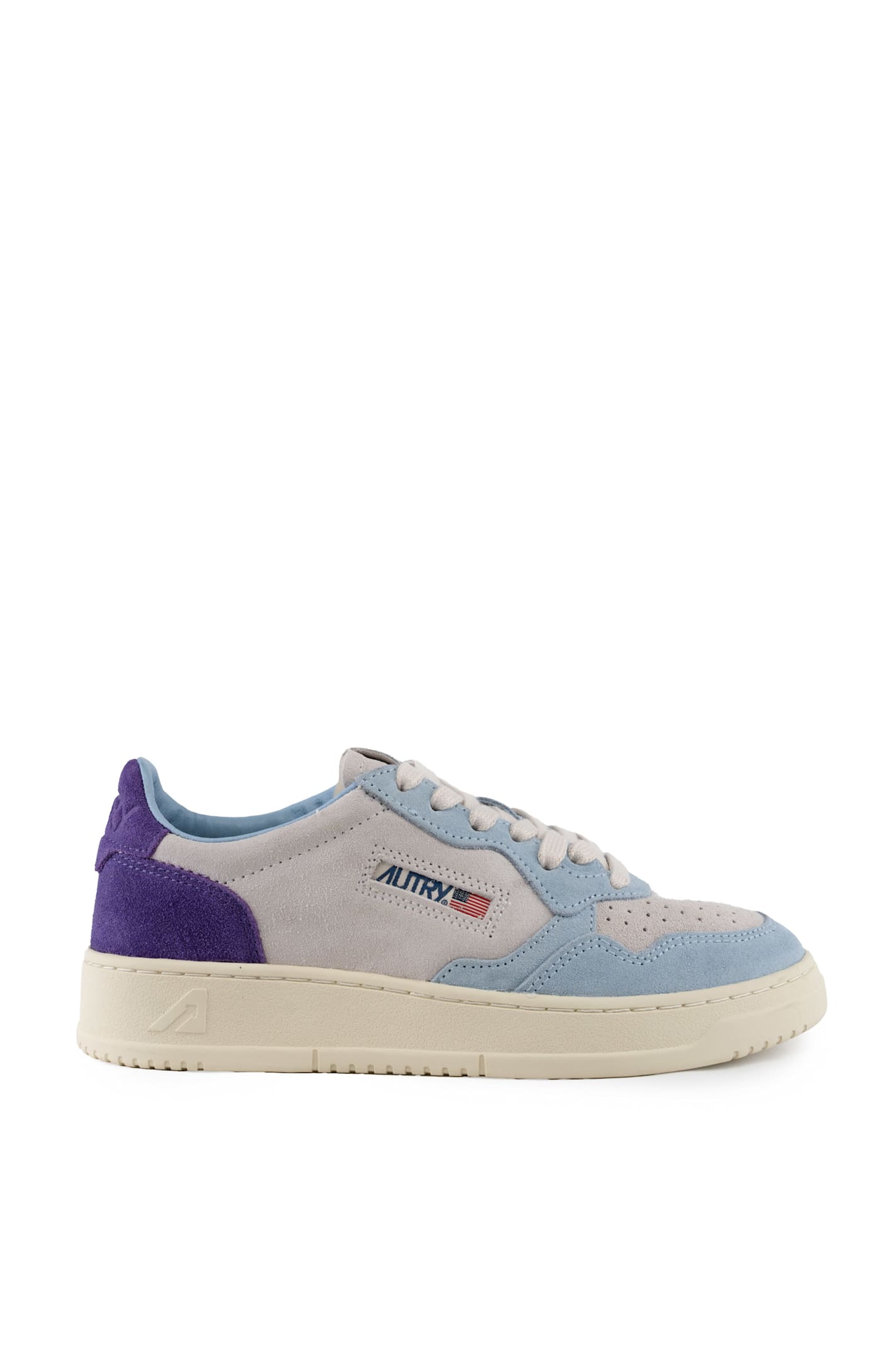 Autry Medalist Low Tricolor Suede Sneakers