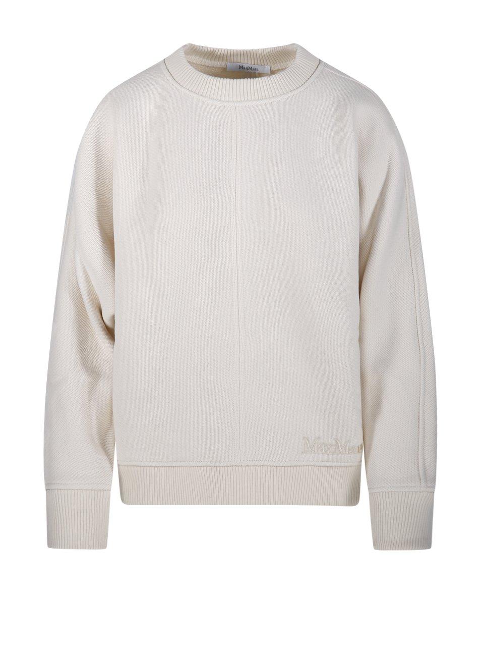 Max Mara Logo Embroidered Crewneck Jumper