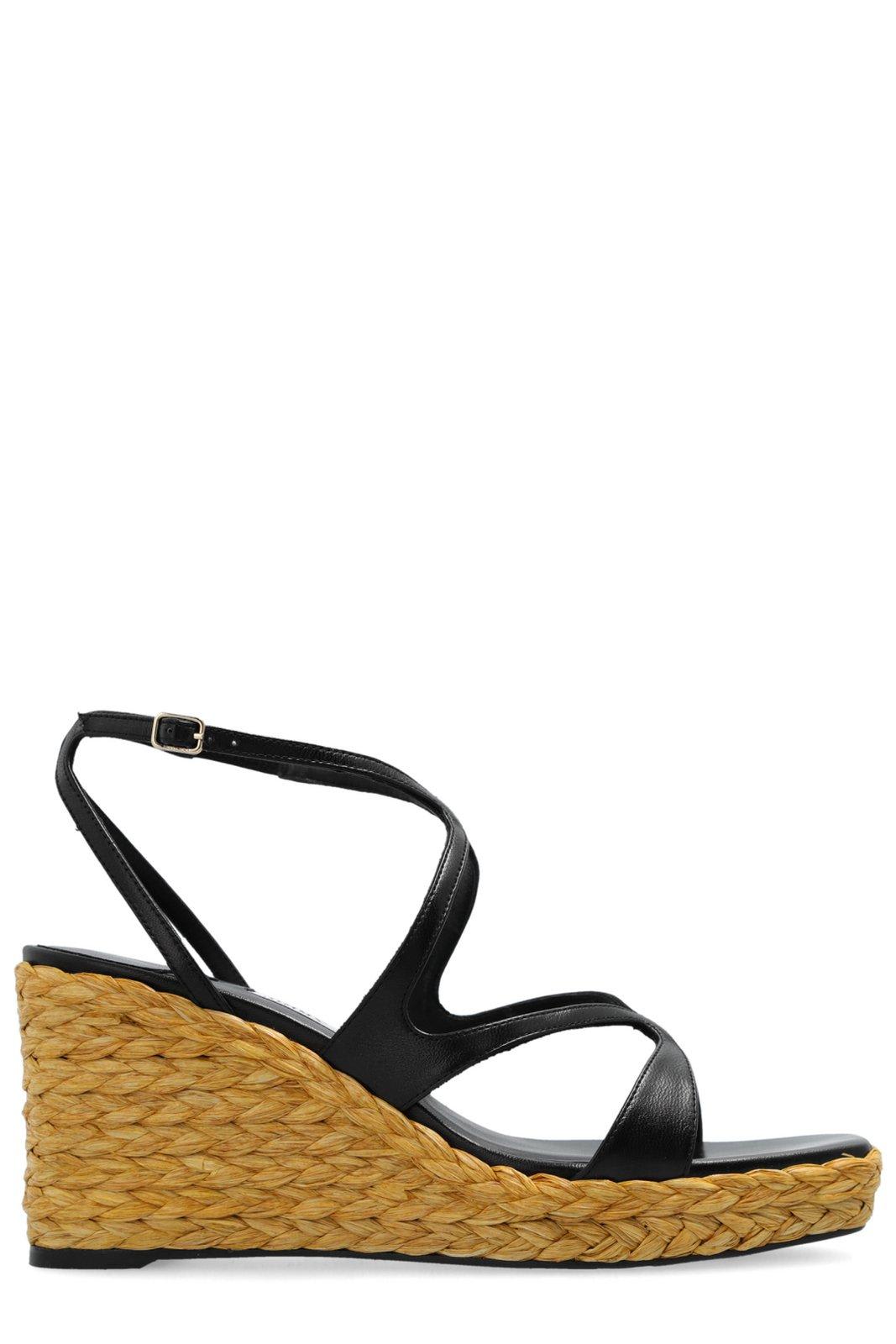Jimmy Choo Ayla Square-toe Wedge Sandals
