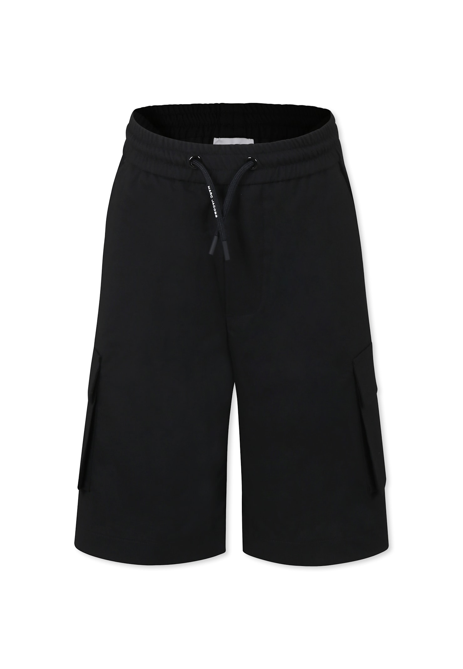 Little Marc Jacobs Black Shorts For Boy With Logo
