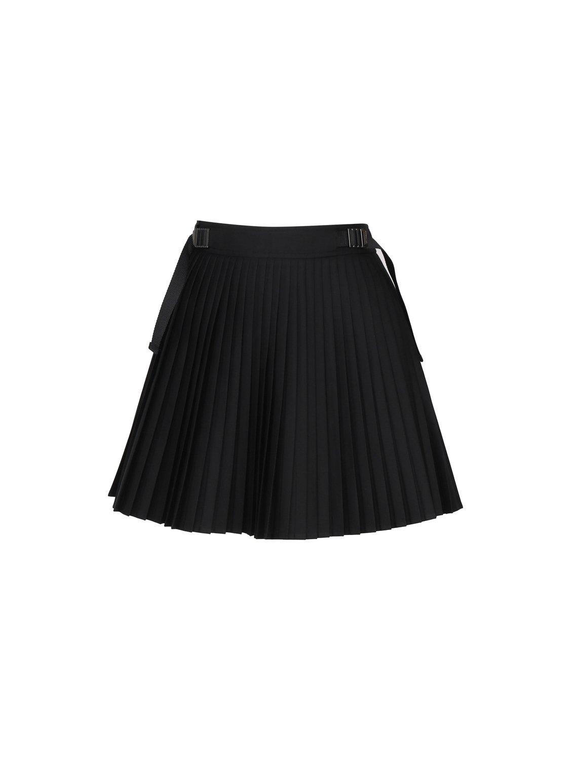 Dior Logo Engraved Pleated Mini Skirt